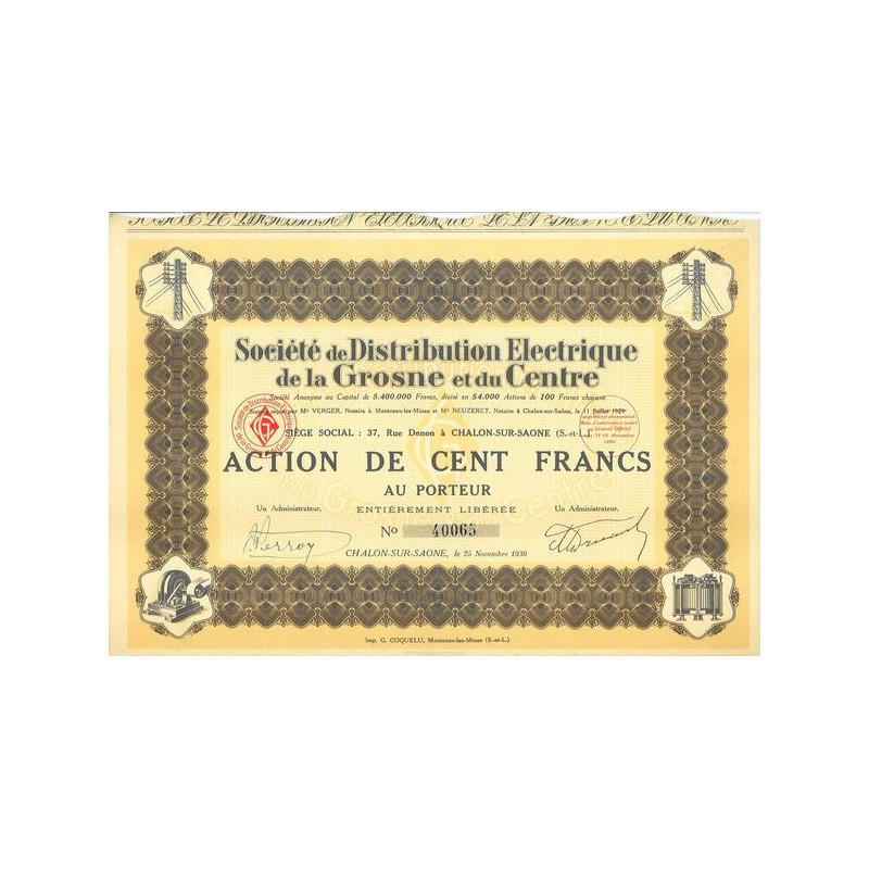 Sté de Distribution Electrique de la Grosne et du Centre