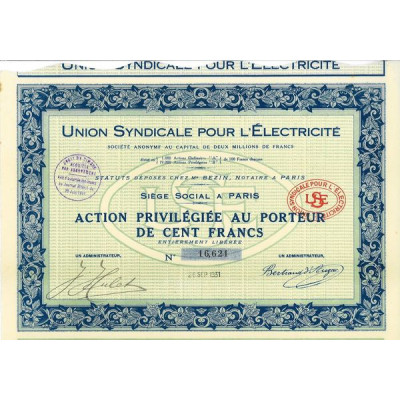 Union Syndicale pour l'Electricité