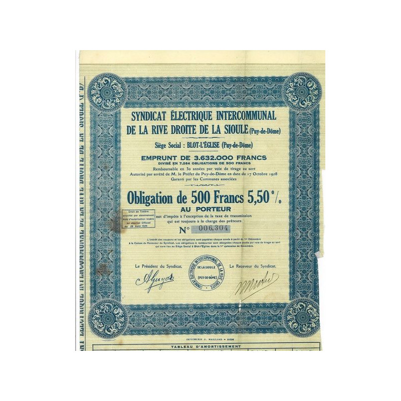 Syndicat Electrique Intercommunal de la Rive Droite de la Sioule (Puy-de-Dôme)