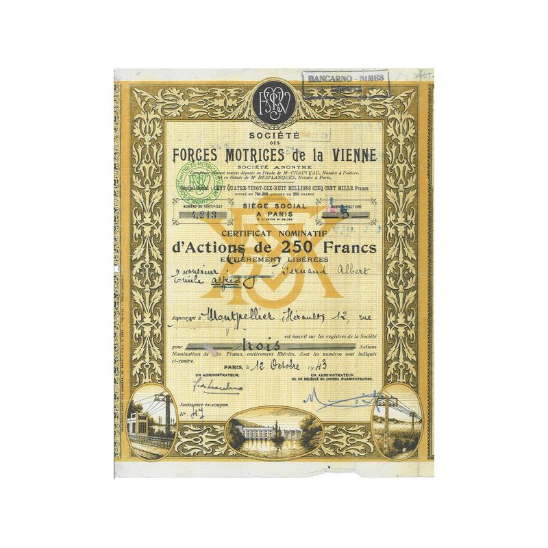 Sté des Forces Motrices de la Vienne