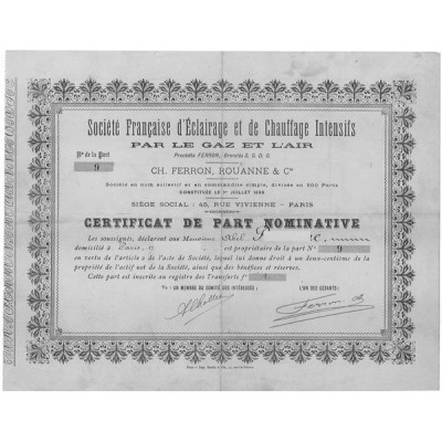 Sté Française d'Eclairage et de Chauffage Intensifs par le Gaz et l'Air