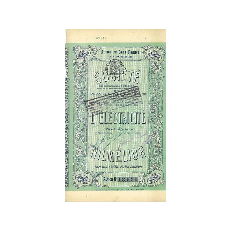 Sté d'Electricité Nilmelior