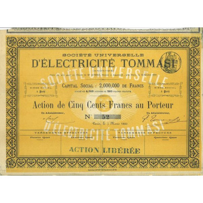 Sté Universelle d'Electricité Tommasi