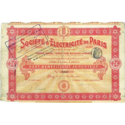 Sté d'Electricité de Paris (PB)