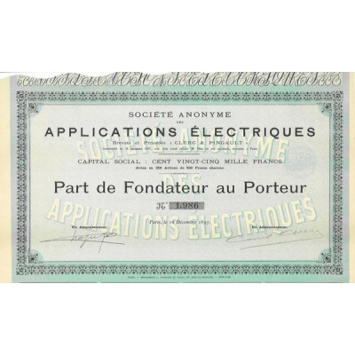 S.A. des Applications Electriques - Brevets et Procédés "Clerc & Pingault"