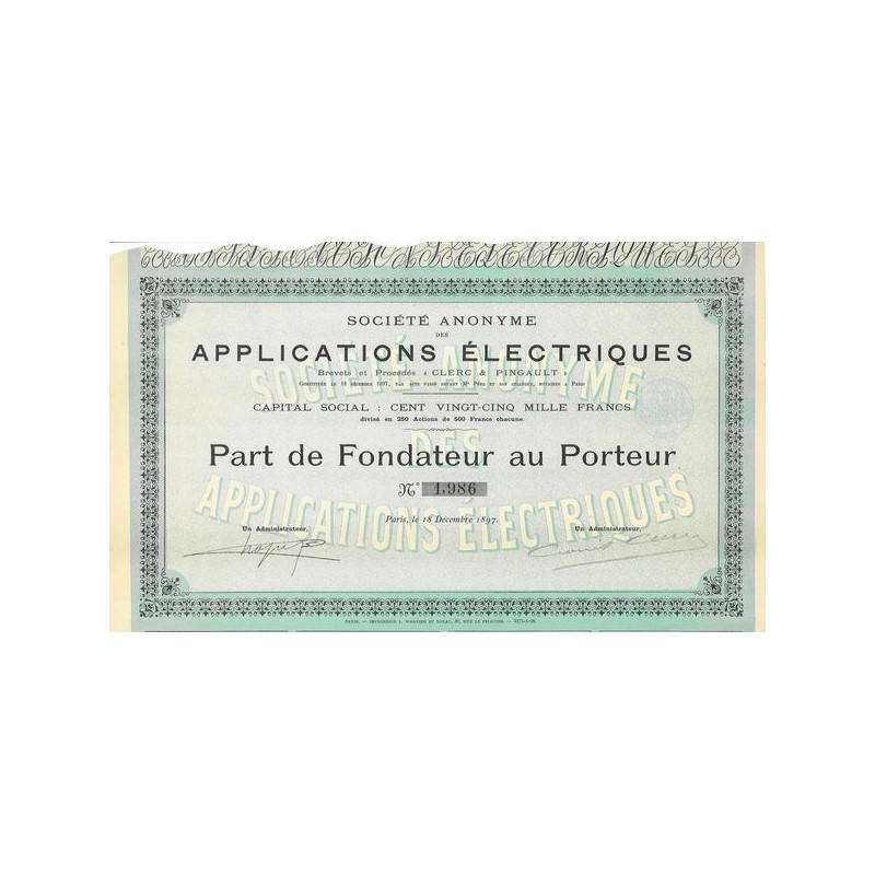 S.A. des Applications Electriques - Brevets et Procédés "Clerc & Pingault"