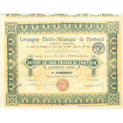 Cie Electro-Mécanique de Montreuil