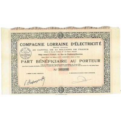Cie Lorraine d'Electricité