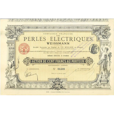 Cie Française des Perles Electriques Weissmann