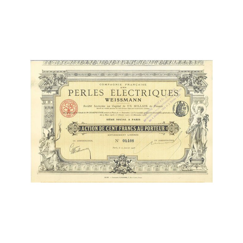 Cie Française des Perles Electriques Weissmann