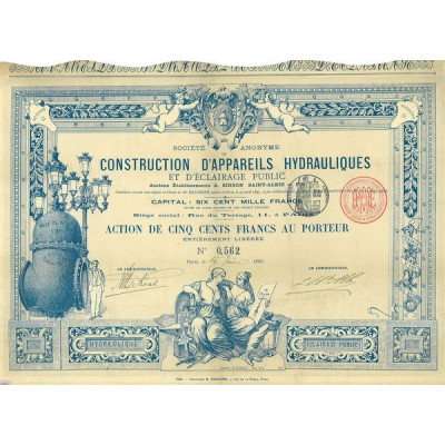 S.A. de Construction d'Appareils Hydrauliques et d'Eclairage Public - Anc Ets A. SINSON SAINT-ALBIN et Fils