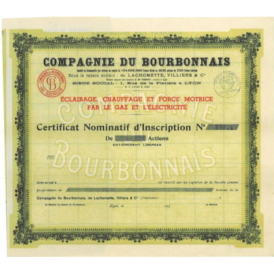 Cie du Bourbonnais (certif nomin) (blanquette)