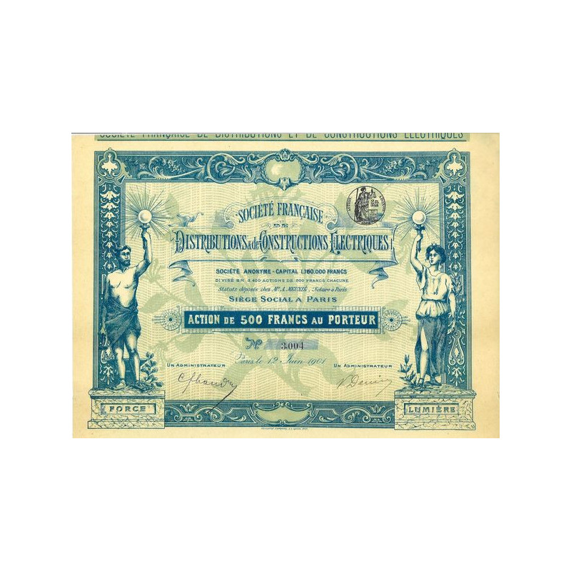 Sté Française de Distributions & de Constructions Electriques (Act)