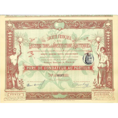 Sté Française de Distributions & de Constructions Electriques (PF)