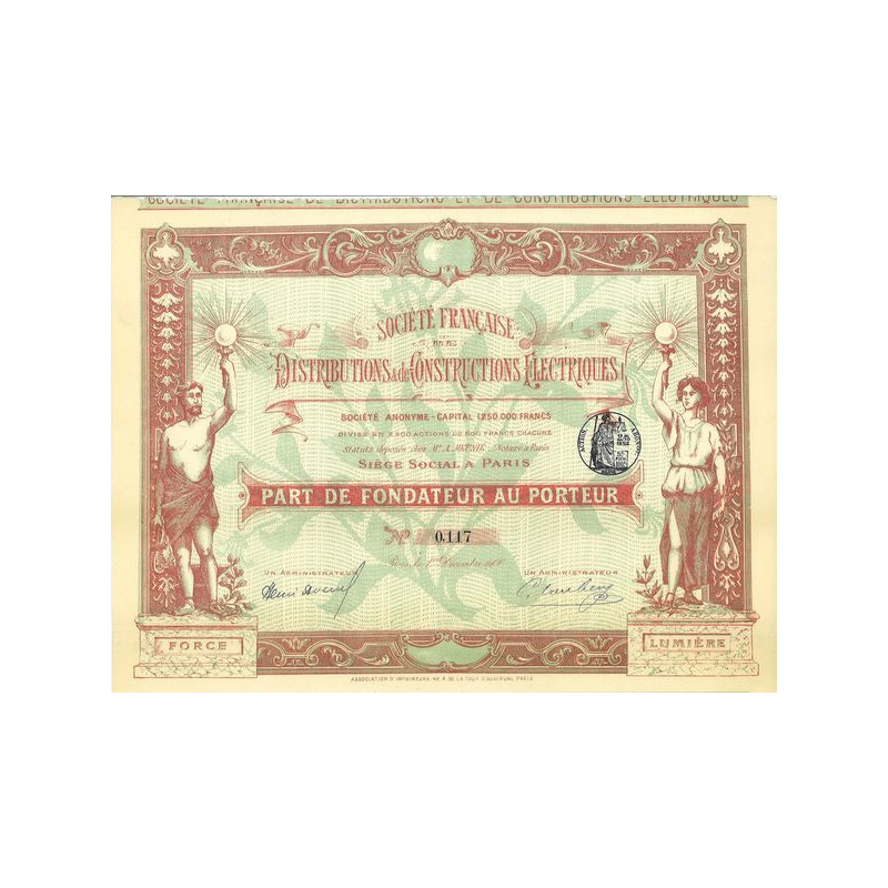 Sté Française de Distributions & de Constructions Electriques (PF)