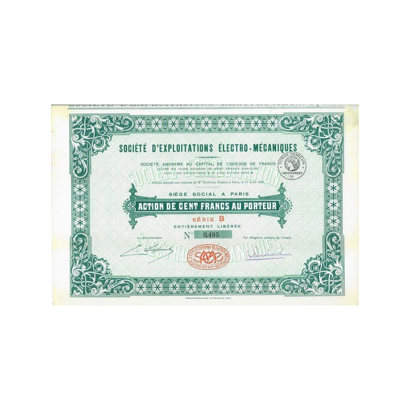 Sté d'Exploitations Electro-Mécaniques