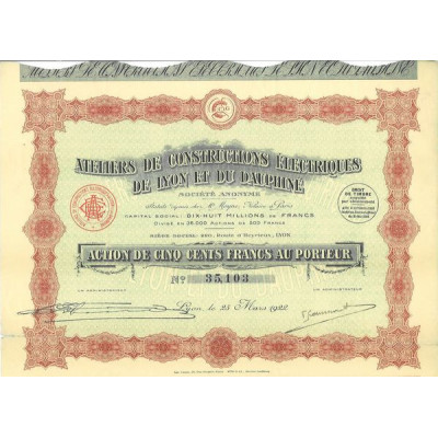 Ateliers de Constructions Electriques de Lyon et du Dauphiné (Act 500 F)