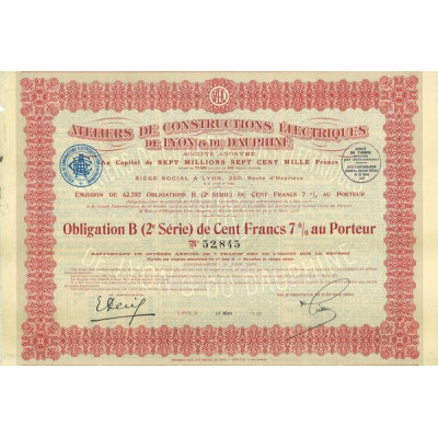 Ateliers de Constructions Electriques de Lyon et du Dauphiné (Obl B 2ème série)