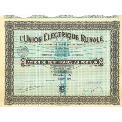 L'Union Electrique Rurale (modèle 2)