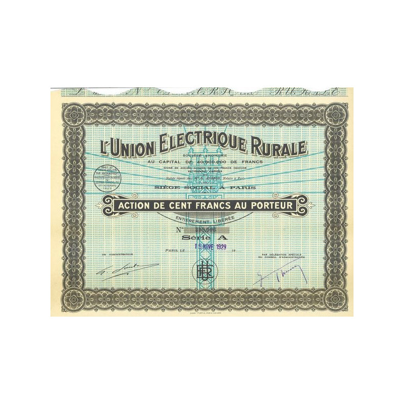 L'Union Electrique Rurale (modèle 2)