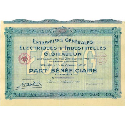 Entreprises Générales Electriques & Industrielles G. Giraudon (PB)