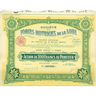 Sté des Forces Motrices de la Loue