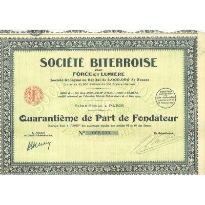 Sté Bitérroise de Force et Lumière (40ème PF)