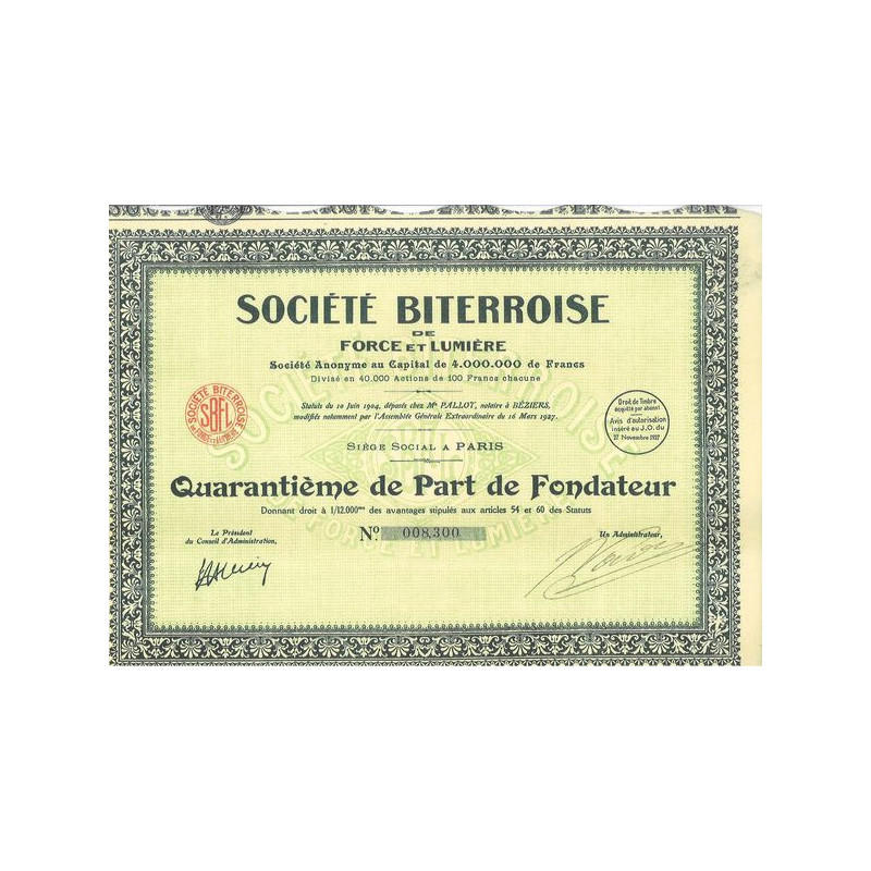 Sté Bitérroise de Force et Lumière (40ème PF)