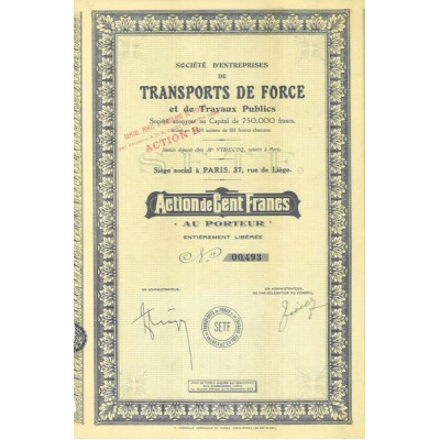 Sté d'Entreprises de Transports de Force et de Travaux Publics