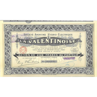 S.A. Hydro-Electrique La Valentinoise