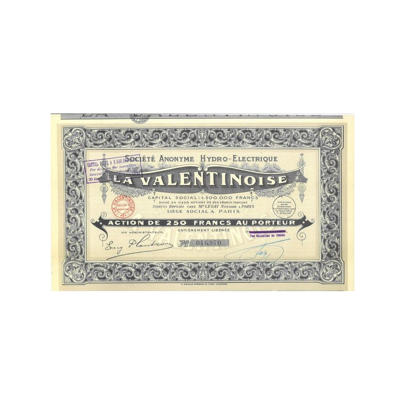 S.A. Hydro-Electrique La Valentinoise