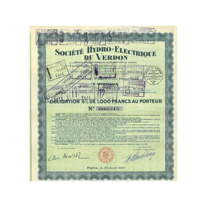 Sté Hydro-Electrique du Verdon