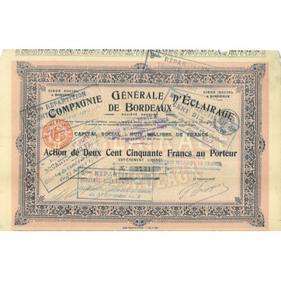 Cie Gale d'Eclairage de Bordeaux