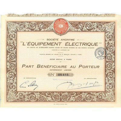 S.A. "L'Equipement Electrique" (PB)
