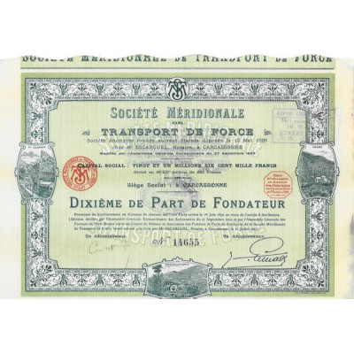 Sté Méridionale de Transport de Force (10ème PF)