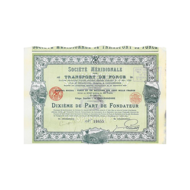 Sté Méridionale de Transport de Force (10ème PF)