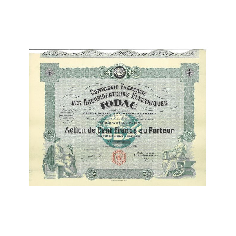Cie Française des Accumulateurs Electriques IODAC