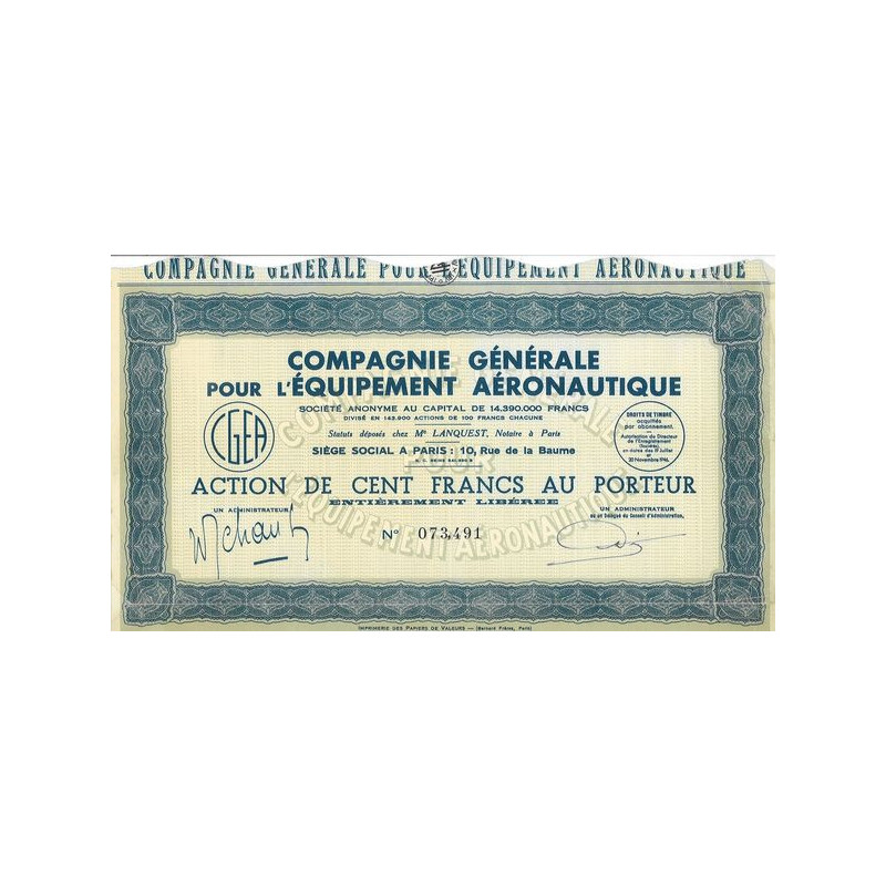 Cie Gale pour l'Equipement Aéronautique