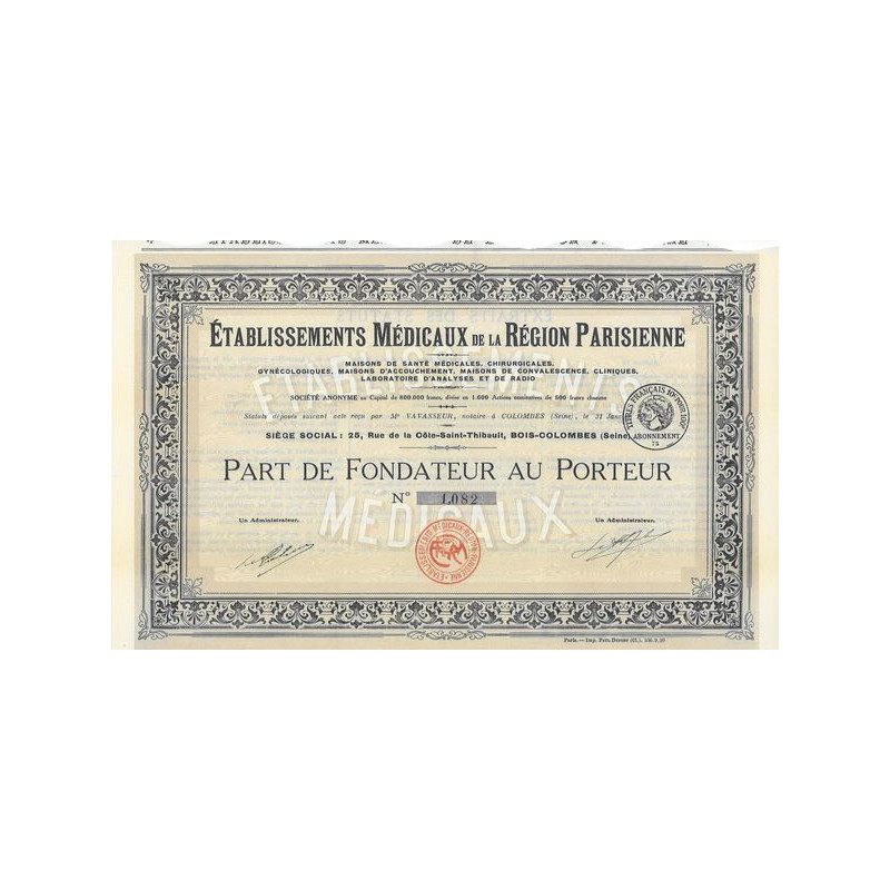 Ets Médicaux de la Région Parisienne