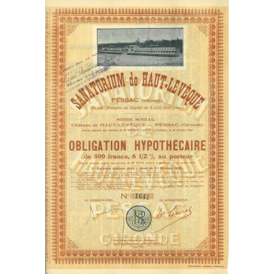 Sanatorium de Haut-Levêque - Pessac (Gironde)