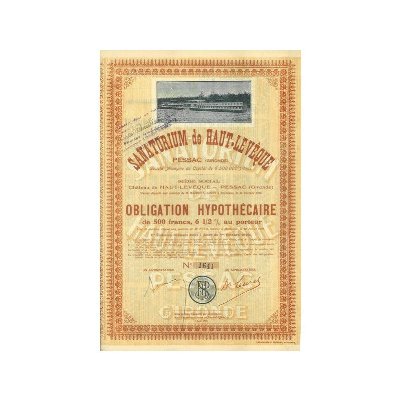 Sanatorium de Haut-Levêque - Pessac (Gironde)