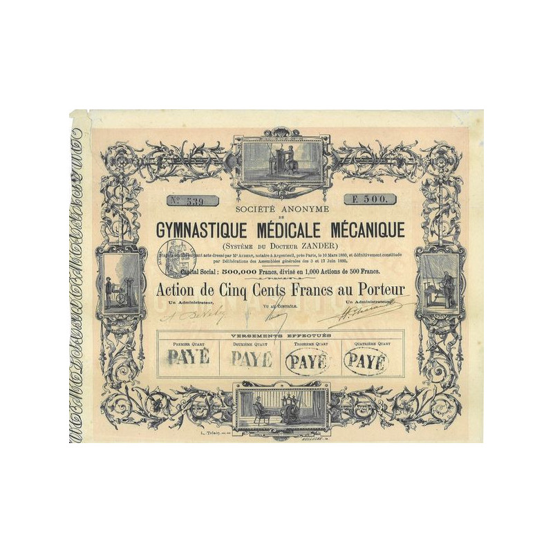 S.A. de Gymnastique Médicale Mécanique (Système du Docteur Zander)