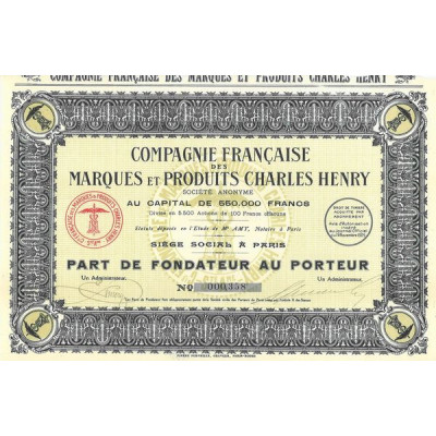 Cie Française des Marques et Produits Charles Henry (PF)