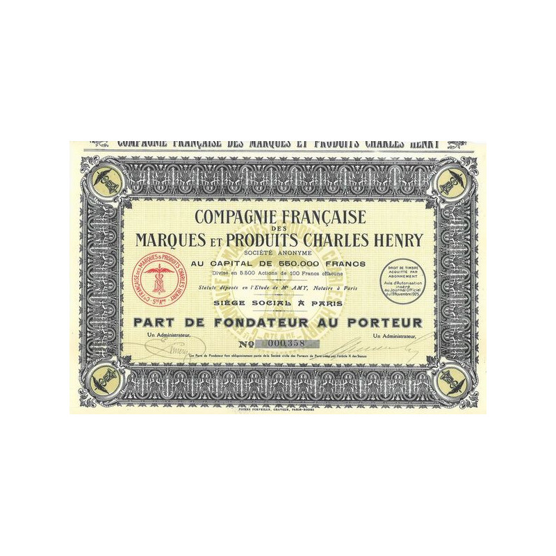 Cie Française des Marques et Produits Charles Henry (PF)