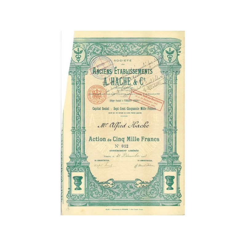 Sté des Anc Ets A. Hache & Cie