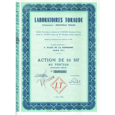 Laboratoires Toraude - Ant Industrielle Toraude