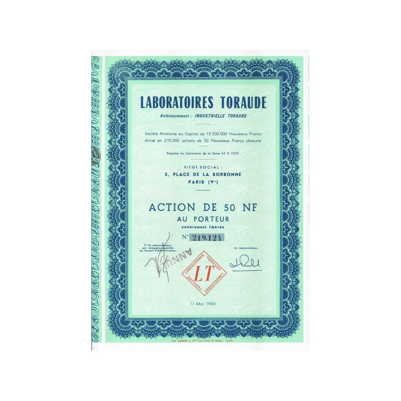 Laboratoires Toraude - Ant Industrielle Toraude