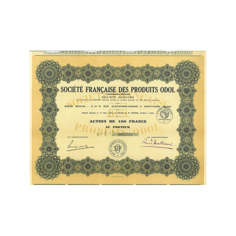 Sté Française des Produits Odol