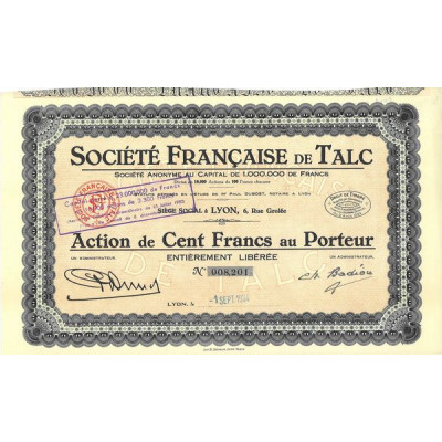 Sté Française de Talc