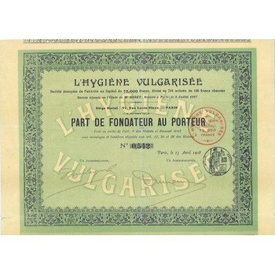 L'Hygiène Vulgarisée (PF)